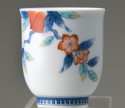 夫婦湯呑－桃文